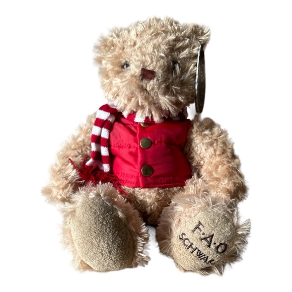 FAO Schwarz Other - Fao Schwarz 12-inch Anniversary Bear Toy Plush